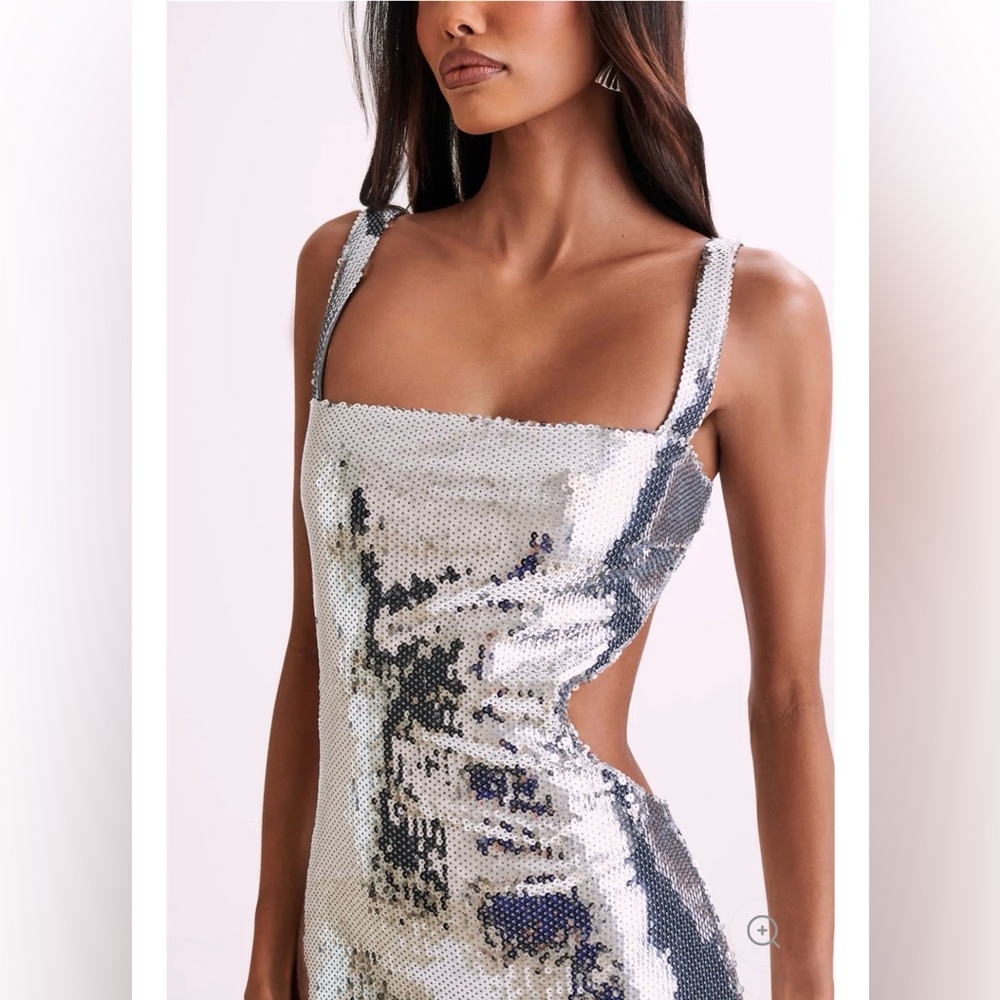 Victoria Open Back Sequin Maxi Dress - Picture 3 of 7